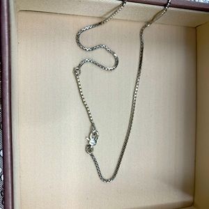 New Pure Platinum 950 Necklace Woman's Perfect Link Chain 18”L / 5.57g Lukfook